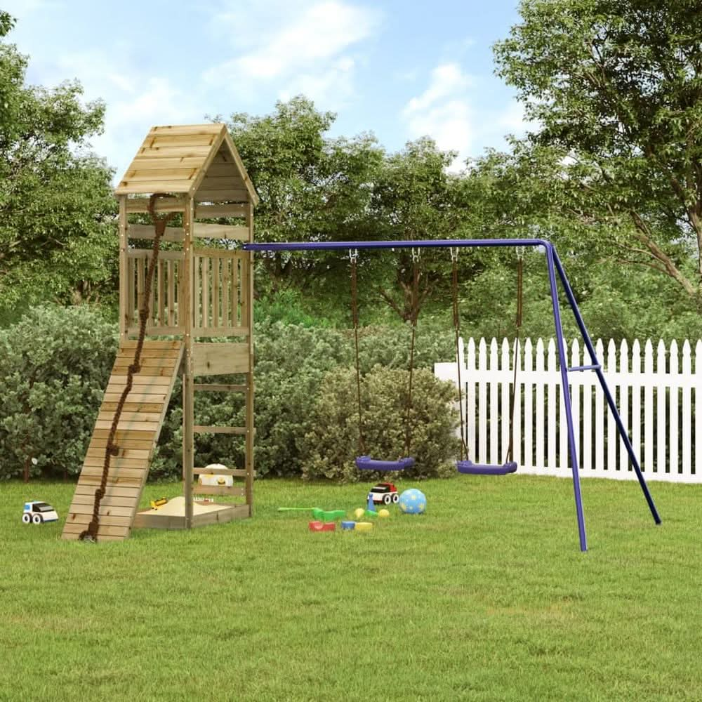 Outdoor Playset Solid Wood Pine