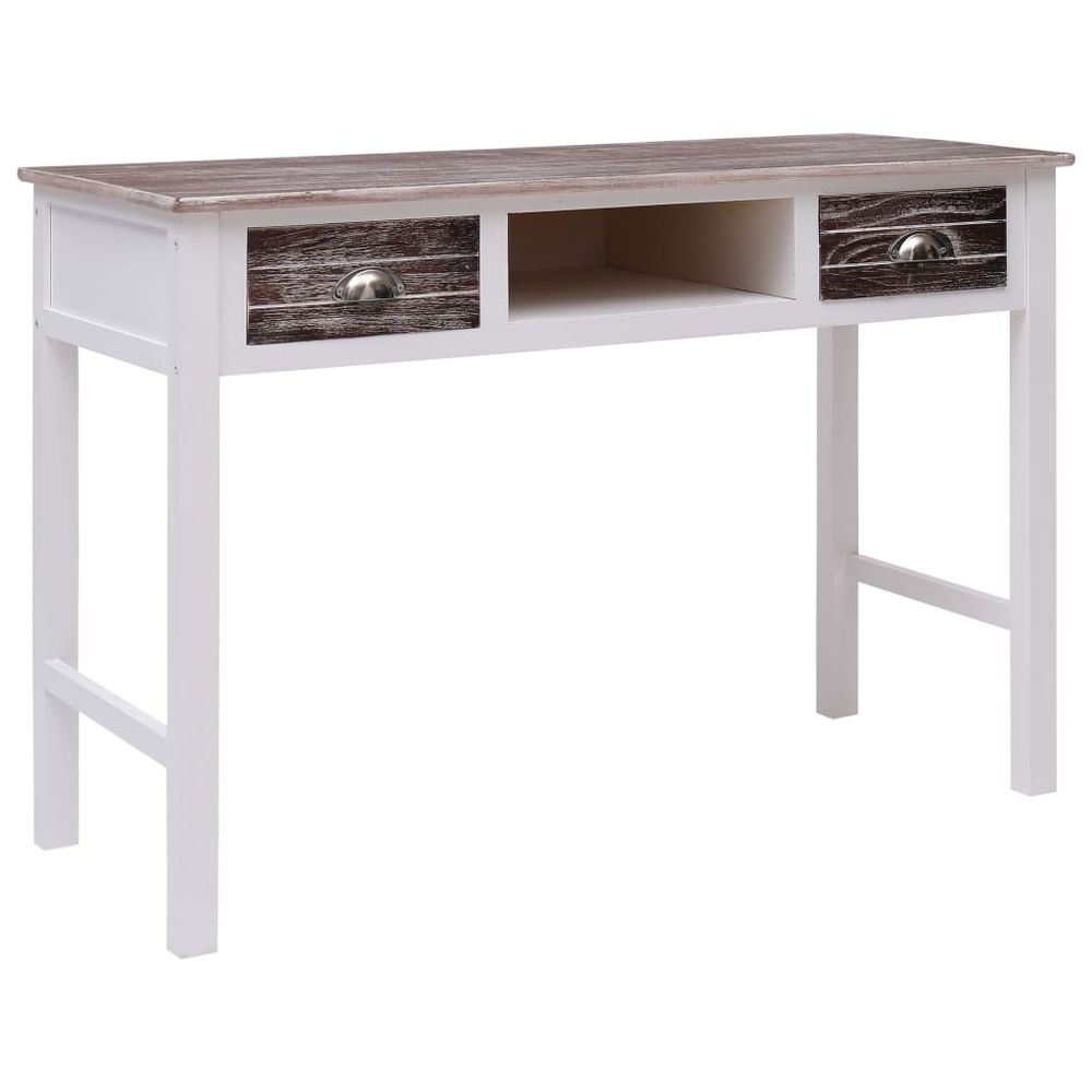 Writing Desk Grey 110x45x76 cm Wood