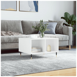 Coffee Table White 60x50x36.5 cm Engineered Wood