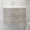 Sink Cabinet with Built-in Basin Engineered Wood