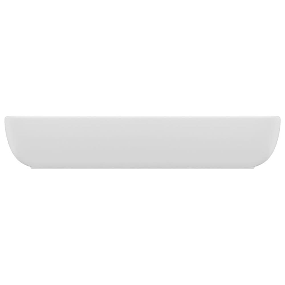 Luxury Basin Rectangular Matt White 71x38 cm Ceramic