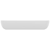 Luxury Basin Rectangular Matt White 71x38 cm Ceramic