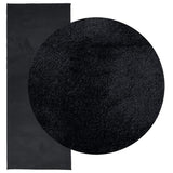 Rug OVIEDO Short Pile Black 80x200 cm