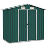 Garden Shed Green 205x129x183 cm Galvanised Steel