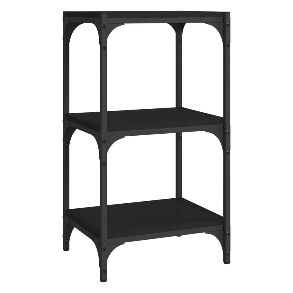 Book Cabinet Black 40x33x70.5 cm Engineered Wood and Steel