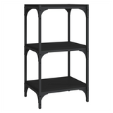 Book Cabinet Black 40x33x70.5 cm Engineered Wood and Steel