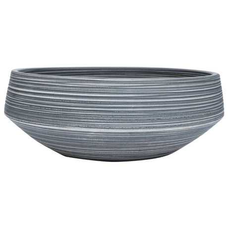 Countertop Basin Grey Round Φ41x14 cm Ceramic