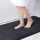 Olanly Large Bathroom Rug 60x150 Mat Shaggy Soft Absorbent Bath Rug Non Slip Machine Washable Bath Mat Bathroom Shower Foot Mats