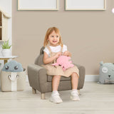 Kids Mini Sofa Toddler Chair Children Armchair for Bedroom Playroom Brown