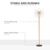 Modern Floor Lamp with Dandelion-like Lampshade for Bedroom