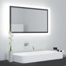 LED Bathroom Mirror White 80x8.5x37 cm Acrylic