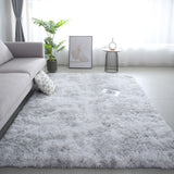 Tie-dye Soft Runner Rugs for Bedroom Living Room Plush Fluffy Mat Shag Furry Area Carpet Anti-Slip for Girls Room Home Decorat