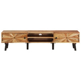 TV Cabinet 145x35x35 cm Solid Acacia Wood