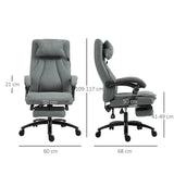 Massage Office Chair with 2-Point Vibration Pillow USB Power 360� Swivel Wheels