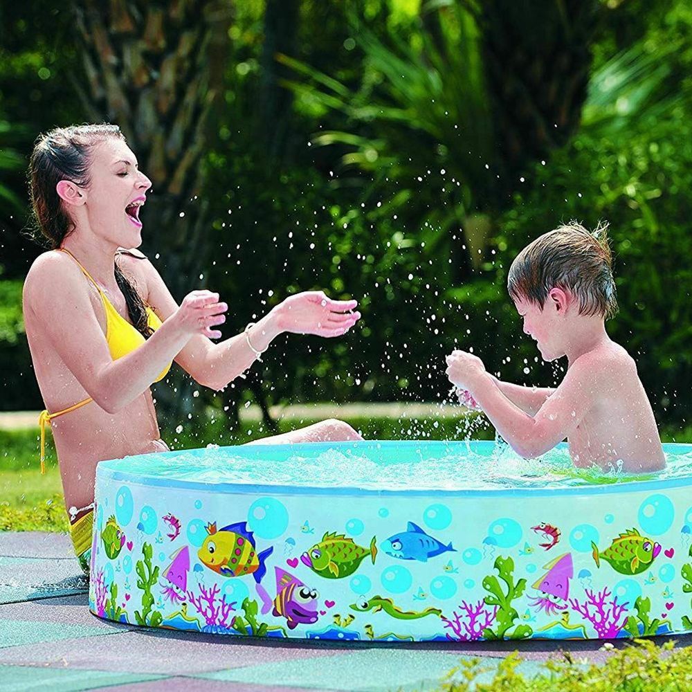 Kids Ridgid Wall Play Swimming Centre Paddling Pool Sea Life Outdoor Summer Fun