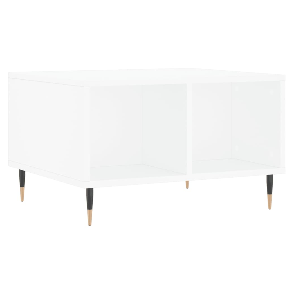 Coffee Table White 60x50x36.5 cm Engineered Wood