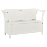 Bench White 107x45x75.5 cm Solid Wood Fir