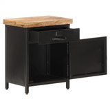 Bedside Cabinet 40x30x52 cm Rough Mango Wood