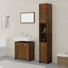 3 Piece Bathroom Furniture Set Smoked Oak Engineered Wood