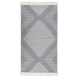 Rug Dark Grey 80x150 cm Cotton