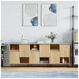 Sideboards 3 pcs Sonoma Oak Engineered Wood