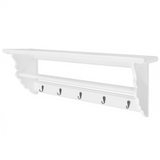 Coat Rack MDF White Baroque Style