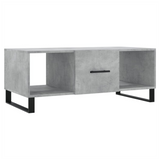 Coffee Table Concrete Grey 102x50x40 cm Engineered Wood