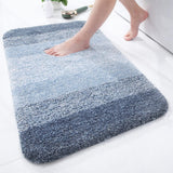 Olanly Large Bathroom Rug 60x150 Mat Shaggy Soft Absorbent Bath Rug Non Slip Machine Washable Bath Mat Bathroom Shower Foot Mats