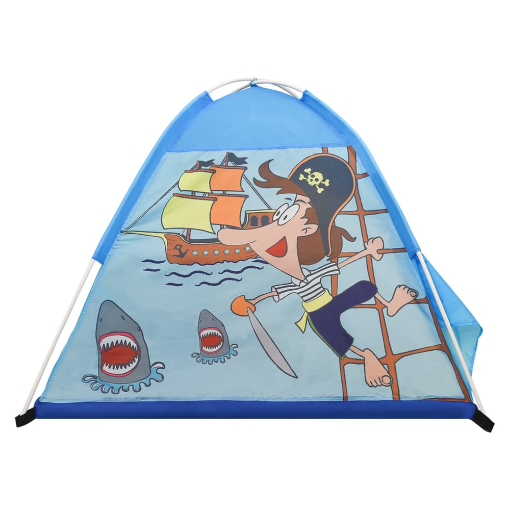 Children Play Tent with 250 Balls Blue 120x120x90 cm