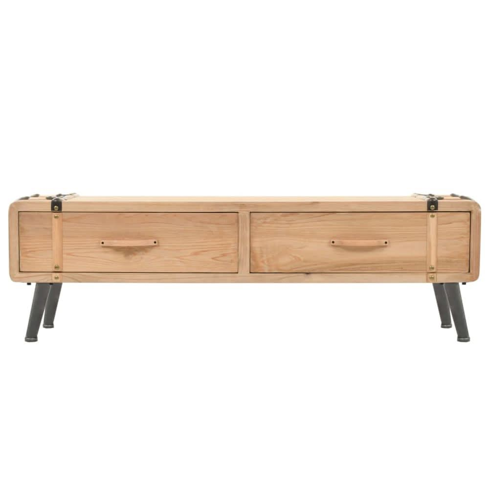 TV Cabinet 110x33x35 cm Solid Firwood