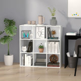 9 Cube Storage Cabinet Bookcase Bookshelf Home Office Shelf, White