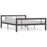 Bed Frame Metal 90x200 cm to 180x200 cm In Black, White & Grey