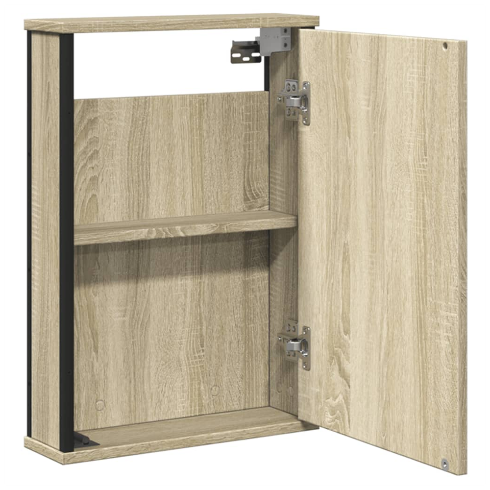 Bathroom Mirror Cabinet Sonoma Oak 42x12x60 cm Engineered Wood