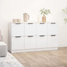 Sideboards 2 pcs White 60x30x70 cm Engineered Wood