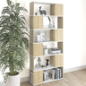 Book Cabinet Room Divider White 80x24x186 cm Engineered Wood