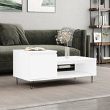 Coffee Table White 100x50x45 cm Engineered Wood