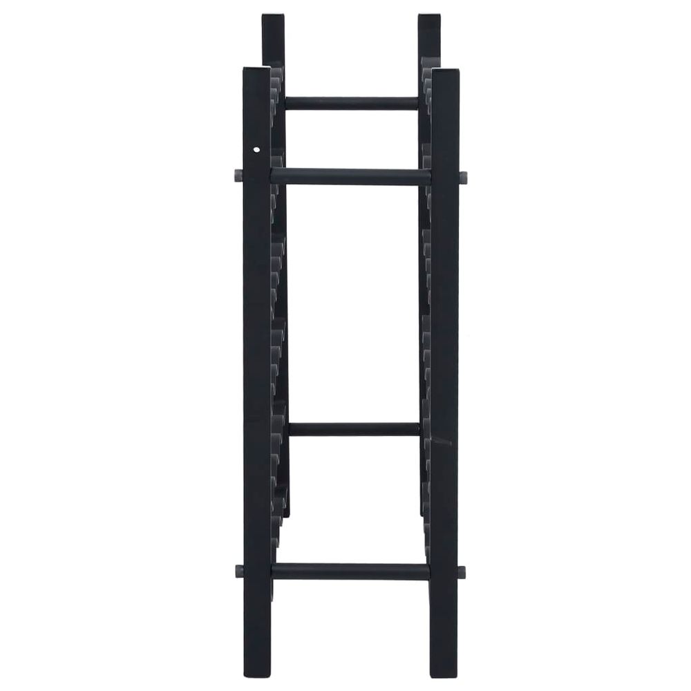 Wine Rack for 36 Bottles Black Iron