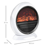 Free standing Electric Fireplace Flame Effect Rotatable Overheating Protection