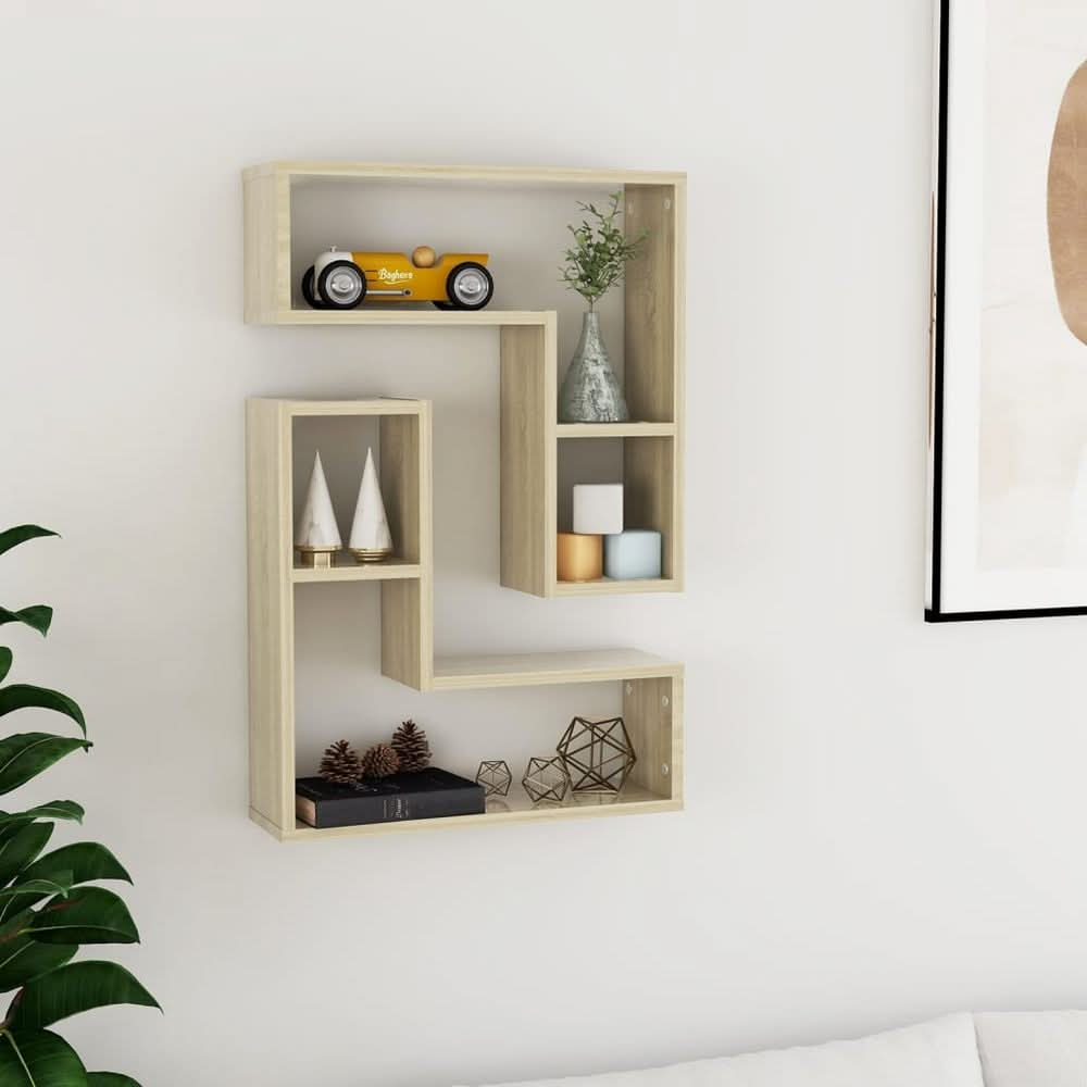 Wall Shelves 2 pcs Smoked Oak 50x15x50 cm Engineered Wood