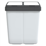 Dual Bin White 2x25 L