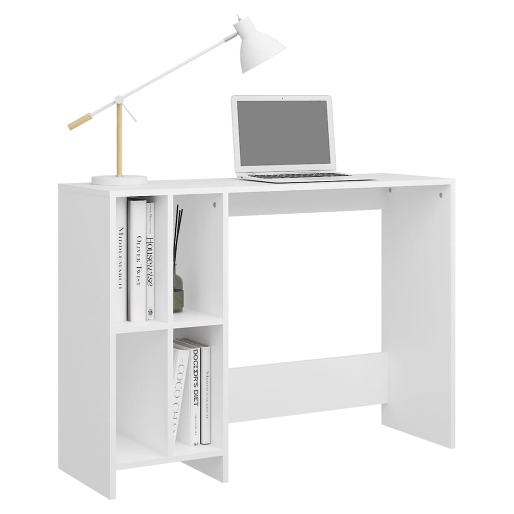 Notebook Desk White 102.5x35x75 cm Engineered Wood