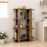 Book Cabinet/Room Divider Smoked Oak 80x30x123.5 cm