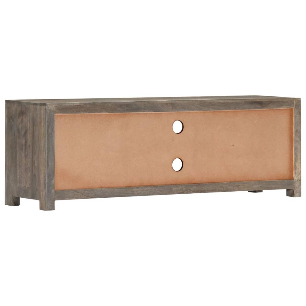 TV Cabinet Grey 120x30x40 cm Solid Mango Wood