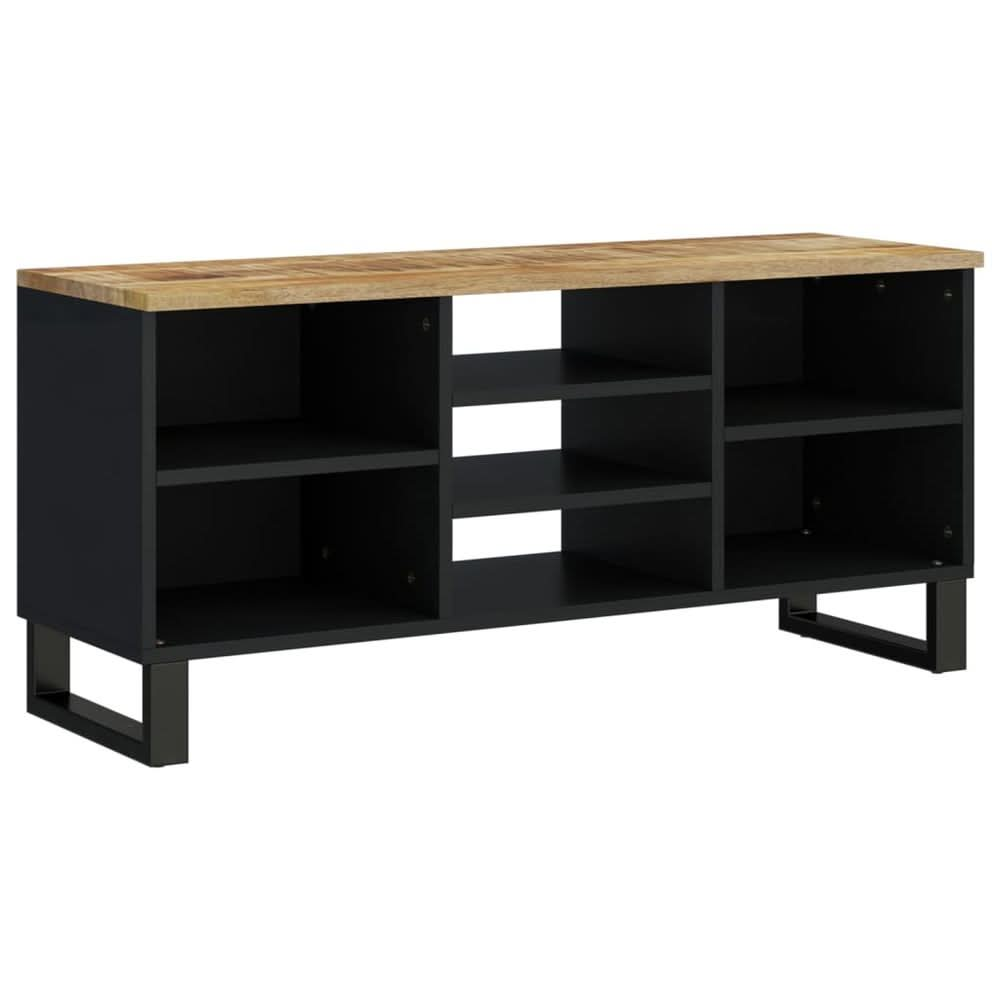 TV Cabinet 100x33x46 cm Solid Wood Mango&Engineered Wood