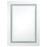 LED Bathroom Mirror Cabinet Concrete Grey 50x13x70 cm