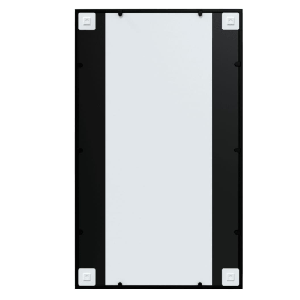 Wall Mirrors 4 pcs Black 100x60 cm Metal