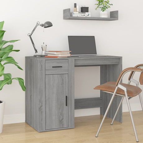 Desk White 100x49x75 cm Engineered Wood