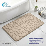 Non Slip Bath Mat Memory Foam (Cream)