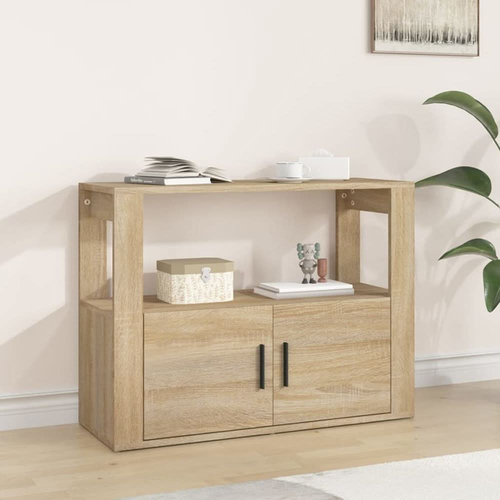 Sideboard White 80x30x60 cm Engineered Wood