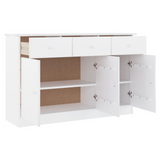 Sideboard ALTA White 112x35x73 cm Solid Wood Pine